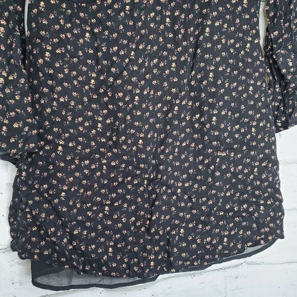 WAYF printed long sleeve floral mini dress medium - Picture 11 of 12